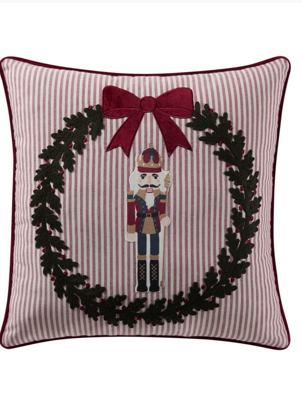 My Texas House Nutcracker Decorative
Christmas Pillow, Multicolor, 18"x 18"